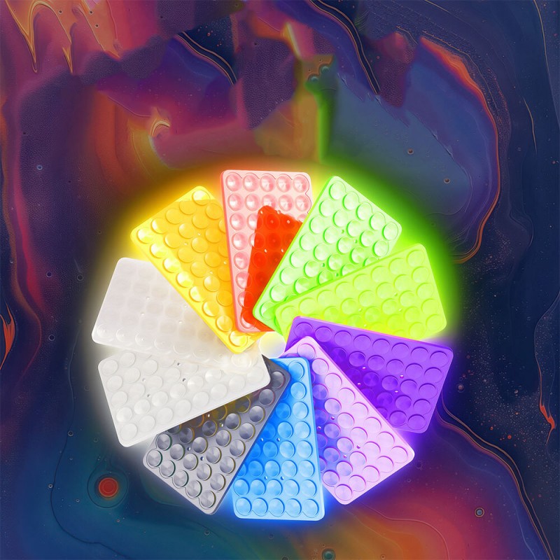 Bal-z Kare Öpücüklü 02 Fosforlu Silikon Telefon Tutucu