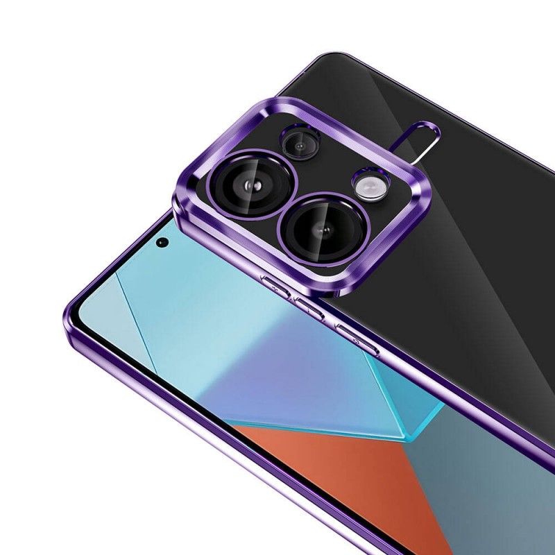 Bal-z Xiaomi Redmi Note 13 Pro 4G Kılıf Kamera Korumalı Logo Gösteren  Omega Kapak