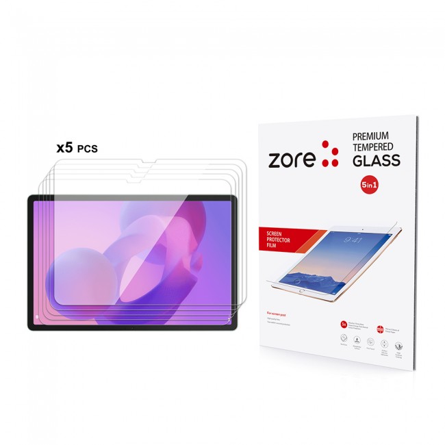 Lenovo Idea Tab Pro 12.7 TB-373FU Zore 5in1 Tablet Temperli Cam Ekran Koruyucu Lenovo Idea Tab Pro 12.7 TB-373FU Zore 5in1 Tablet Temperli Cam Ekran Koruyucu
