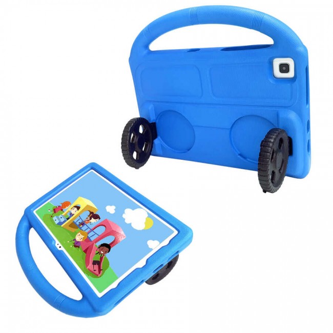 Lenovo M10 Plus TB-X606F Zore Wheel Car Tekerlek Standlı Tablet Eva Silikon Kılıf Lenovo M10 Plus TB-X606F Zore Wheel Car Tekerlek Standlı Tablet Eva Silikon Kılıf