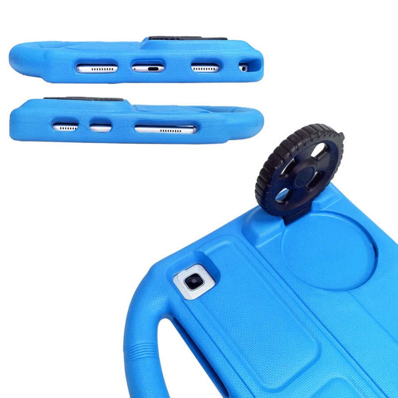 Bal-z Lenovo M10 Plus TB-X606F  Wheel Car Tekerlek Standlı Tablet Eva Silikon Kılıf