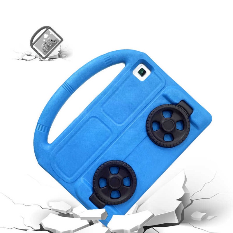 Bal-z Lenovo M10 Plus TB-X606F  Wheel Car Tekerlek Standlı Tablet Eva Silikon Kılıf