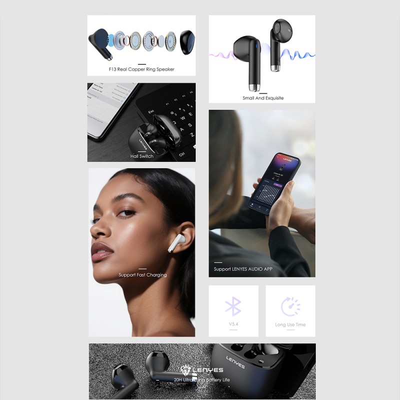 Bal-z Lenyes Air 102 TWS Kulak İçi Bluetooth v5.4 Kulaklık