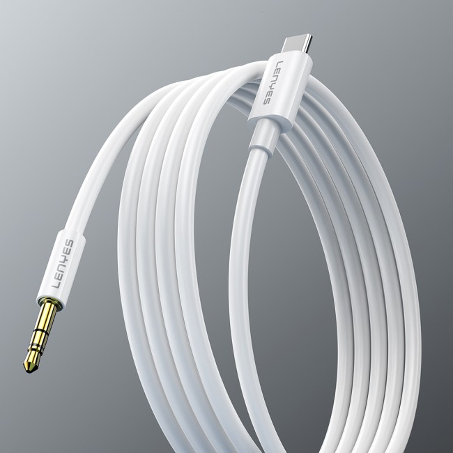 Lenyes AX102 Type-C to 3.5mm AUX Audio Kablo 1M Lenyes AX102 Type-C to 3.5mm AUX Audio Kablo 1M