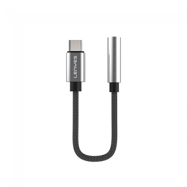 Lenyes AX105 Type-C to 3.5mm Aux Çevirici Örgülü Ses Adaptörü Lenyes AX105 Type-C to 3.5mm Aux Çevirici Örgülü Ses Adaptörü