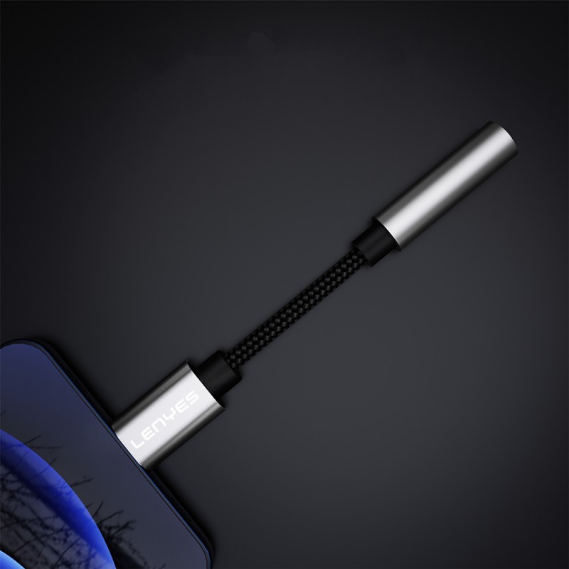 Bal-z Lenyes AX105 Type-C to 3.5mm Aux Çevirici Örgülü Ses Adaptörü