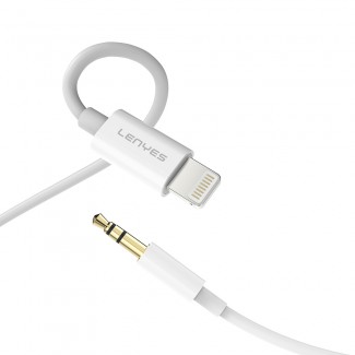 Lenyes AX106 Lightning to 3.5mm AUX Audio Kablo 1M Lenyes AX106 Lightning to 3.5mm AUX Audio Kablo 1M