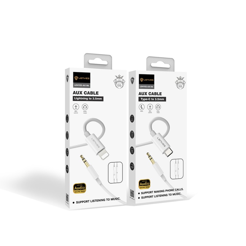 Bal-z Lenyes AX106 Type-C to 3.5mm AUX Audio Kablo 1M