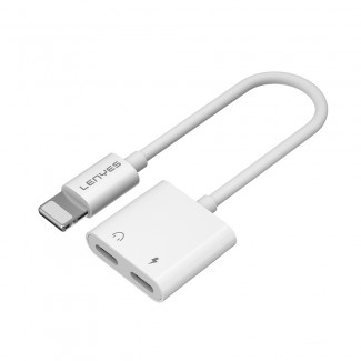 Lenyes AX92 Lightning to Lightning 2in1 Şarj ve Kulaklık Dönüştürücü Adaptör Lenyes AX92 Lightning to Lightning 2in1 Şarj ve Kulaklık Dönüştürücü Adaptör