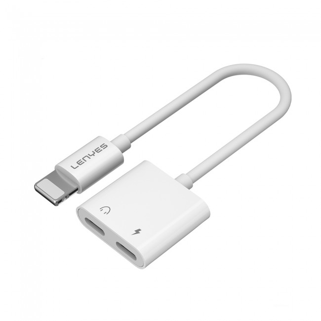 Lenyes AX92 Lightning to Lightning 2in1 Şarj ve Kulaklık Dönüştürücü Adaptör Lenyes AX92 Lightning to Lightning 2in1 Şarj ve Kulaklık Dönüştürücü Adaptör