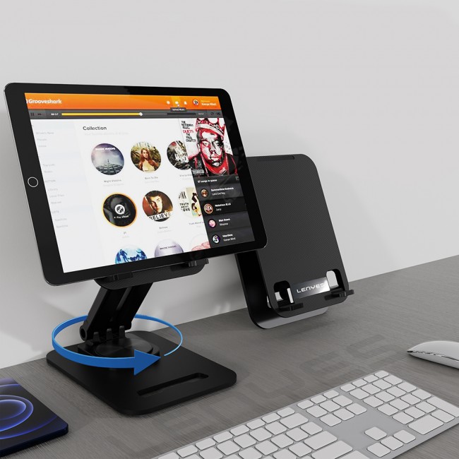 Lenyes CR139 Ayarlanabilir Katlanabilir Dönebilen Metal Telefon ve Tablet Standı Lenyes CR139 Ayarlanabilir Katlanabilir Dönebilen Metal Telefon ve Tablet Standı