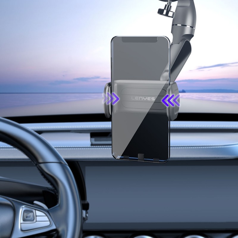 Bal-z Lenyes CR146 360 Dönebilen Oynar Başlıklı Dikiz Ayna Araç Telefon Tutucu