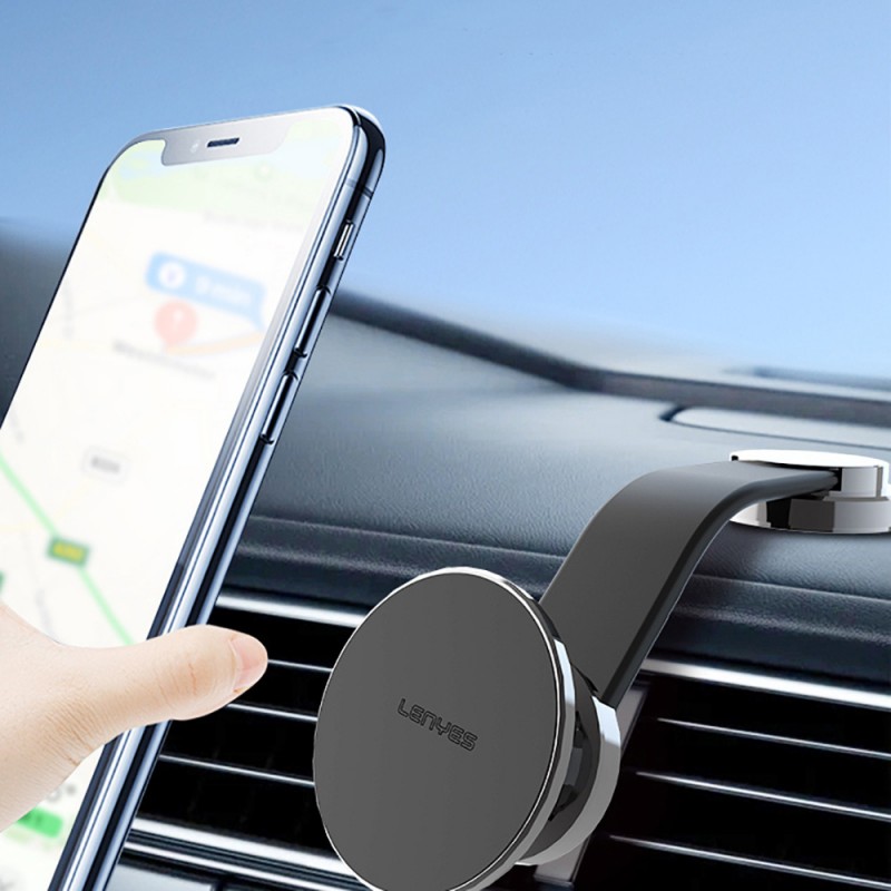 Bal-z Lenyes CR171 Magnetik M-safe Uyumlu Bükülebilen Eğimi ve Düz Zemin Araç Telefon Tutucu