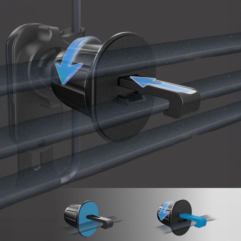Bal-z Lenyes CR181 360 Derece Dönebilen Havalandırma Tasarımlı Araç Telefon Tutucu