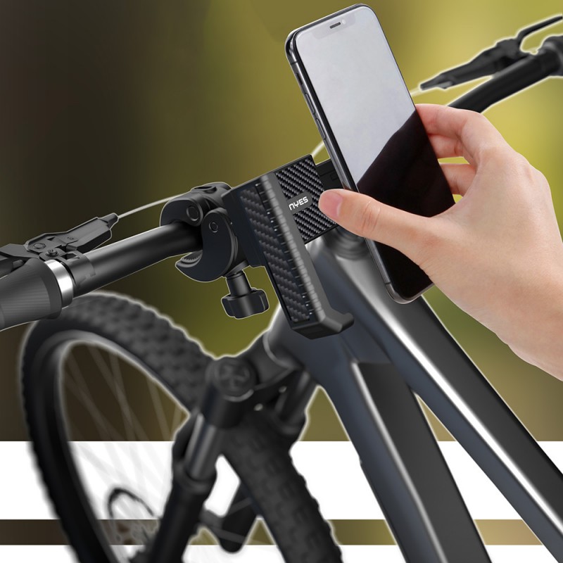 Bal-z Lenyes CR182 360 Derece Ayarlanabilir Çift Kilitli Bisiklet ve Motosiklet Telefon Tutucu