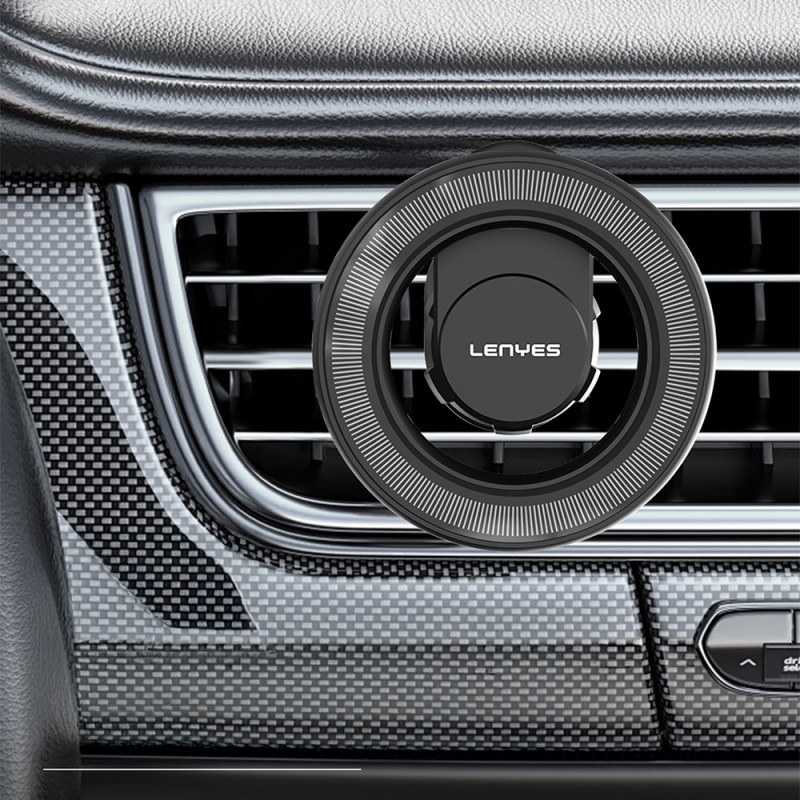 Bal-z Lenyes CR183 M-safe Magnetik Özellikli 360 Derece Dönebilen Havalandırma Tasarım Araç Telefon Tutucu