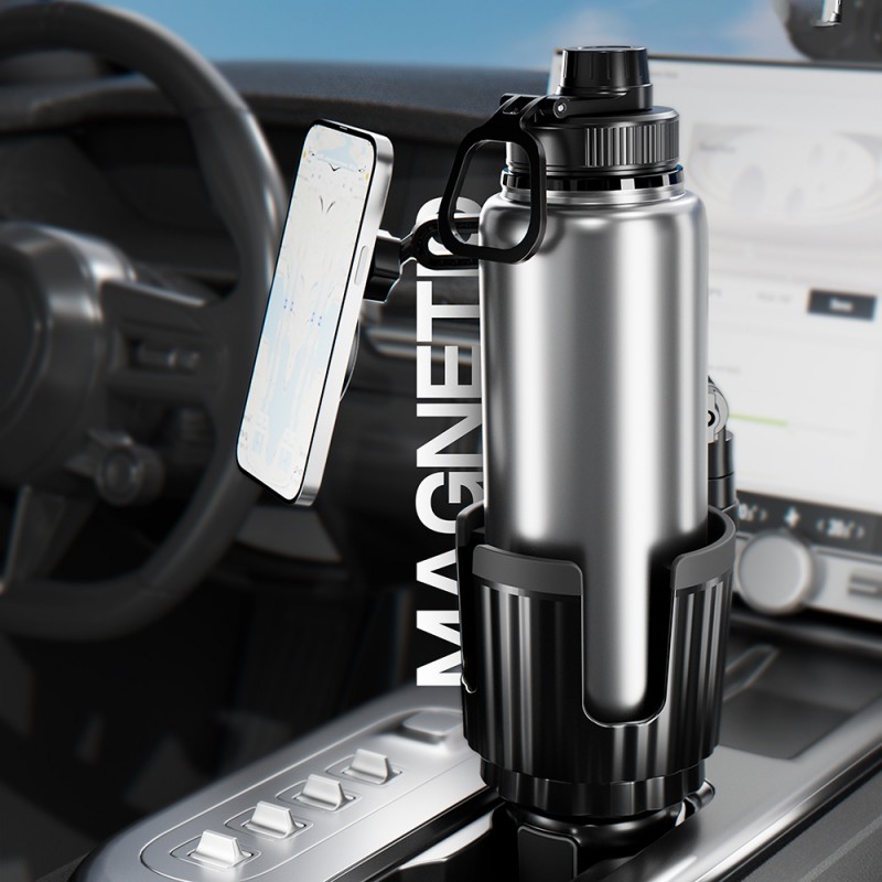 Bal-z Lenyes CR189 360 Derece Dönebilen 2 in 1 Araç Telefon Tutucu ve Bardak Tutucu