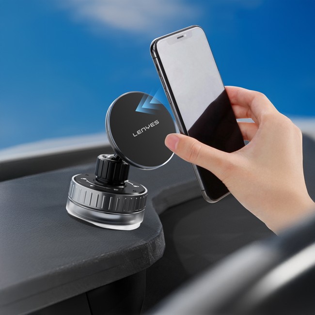 Lenyes CR192 Vakum Özellikli 360 Derece Dönebilen Magnetik Telefon Tutucu Lenyes CR192 Vakum Özellikli 360 Derece Dönebilen Magnetik Telefon Tutucu