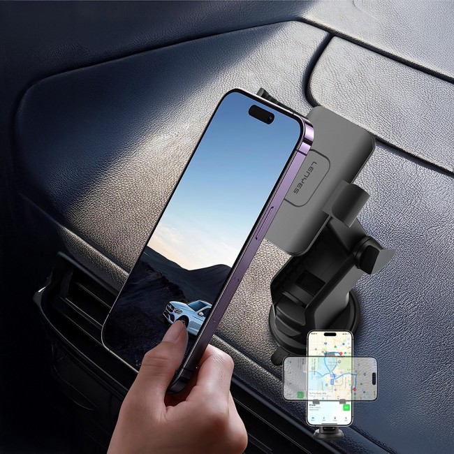 Lenyes CR195 Sarsıntı Önleyici 360° Derece Dönebilen Teleskopik Vantuzlu Tasarım Araç Telefon Tutucu Lenyes CR195 Sarsıntı Önleyici 360° Derece Dönebilen Teleskopik Vantuzlu Tasarım Araç Telefon Tutucu