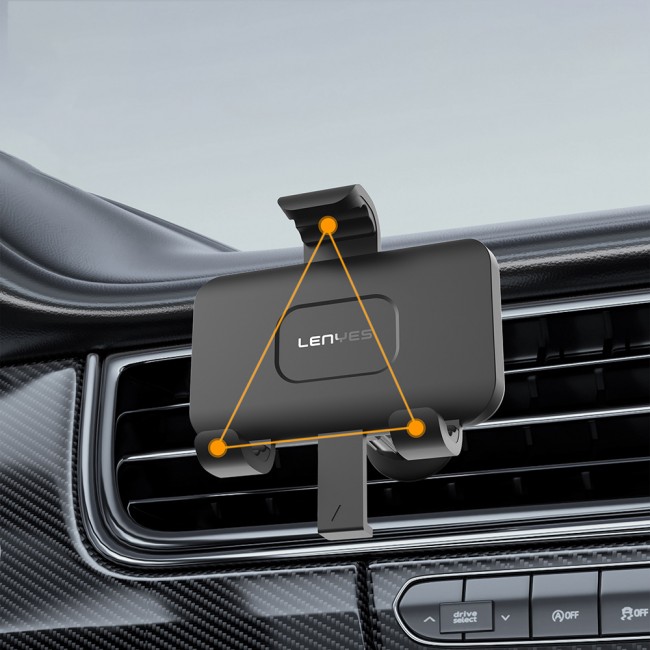 Lenyes CR196 360° Dönebilen Havalandırma Tasarım Araç Telefon Tutucu Lenyes CR196 360° Dönebilen Havalandırma Tasarım Araç Telefon Tutucu