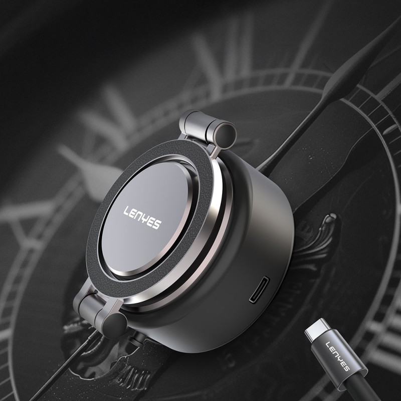 Bal-z Lenyes CR198 360 Derece Dönebilen 100mAh Type-C Portlu Elektrikli Vakum Özellikli Katlanabilir Telefon Tutucu