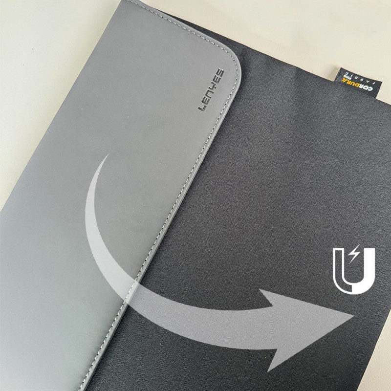 Bal-z Lenyes LB503 Darbe Emici Su Geçirmez PU Cordura Kumaş 13-14 inç Laptop Çantası