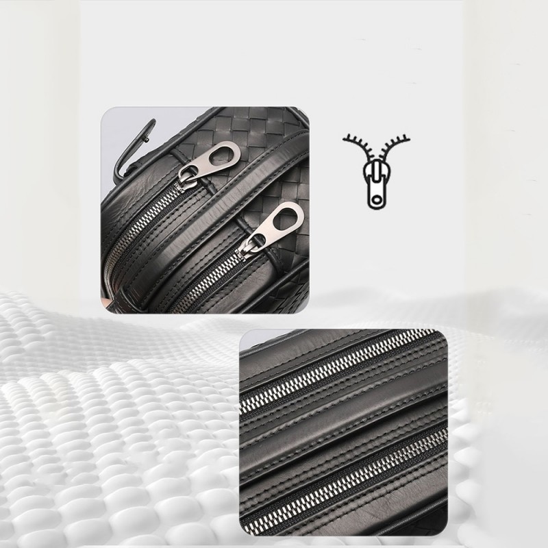 Bal-z Lenyes LB527 Tomas Serisi Dokuma PU Mat Deri Bilek Tasarımlı Çizilmeye Karşı Dayanıklı Aksesuar Çantası