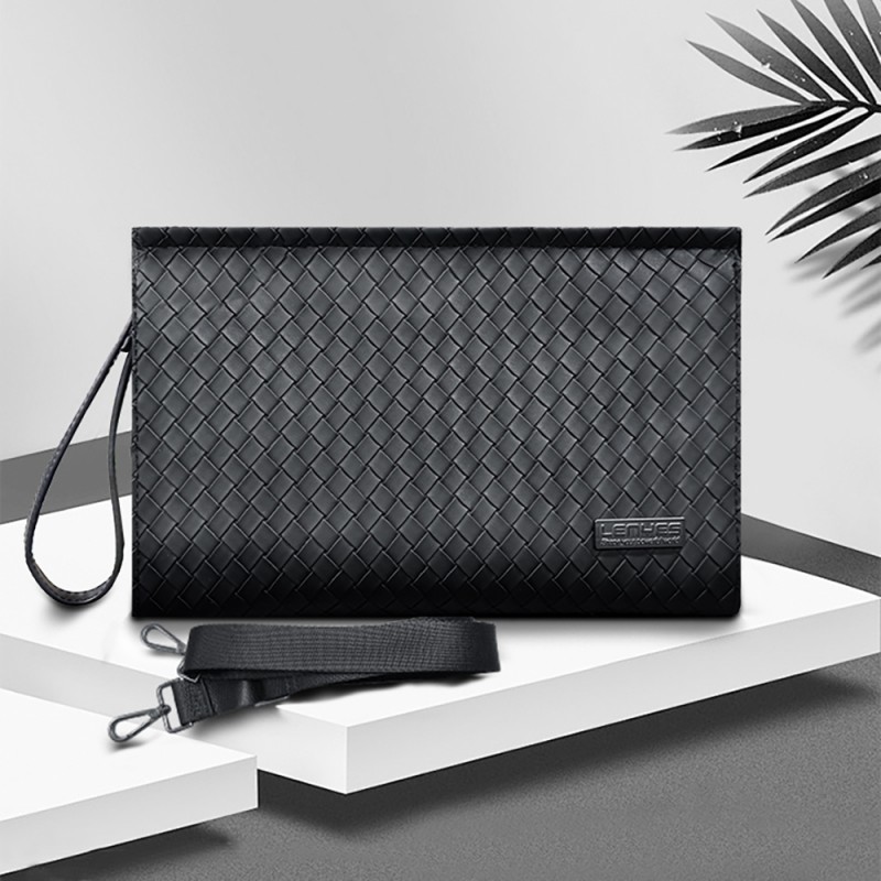 Bal-z Lenyes LB531 Brett Dokuma PU Mat Deri Bilek Tasarımlı Çizilmeye Karşı Dayanıklı Aksesuar Çantası