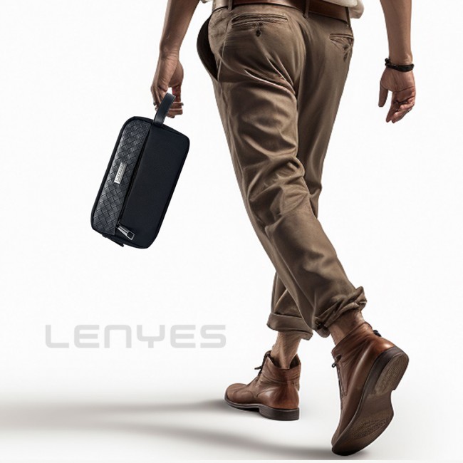 Lenyes LB551 Voyagers Serisi 1200D Polyester Kumaş Bilek Askı Kayışlı Mobil Aksesuar Çantası Lenyes LB551 Voyagers Serisi 1200D Polyester Kumaş Bilek Askı Kayışlı Mobil Aksesuar Çantası
