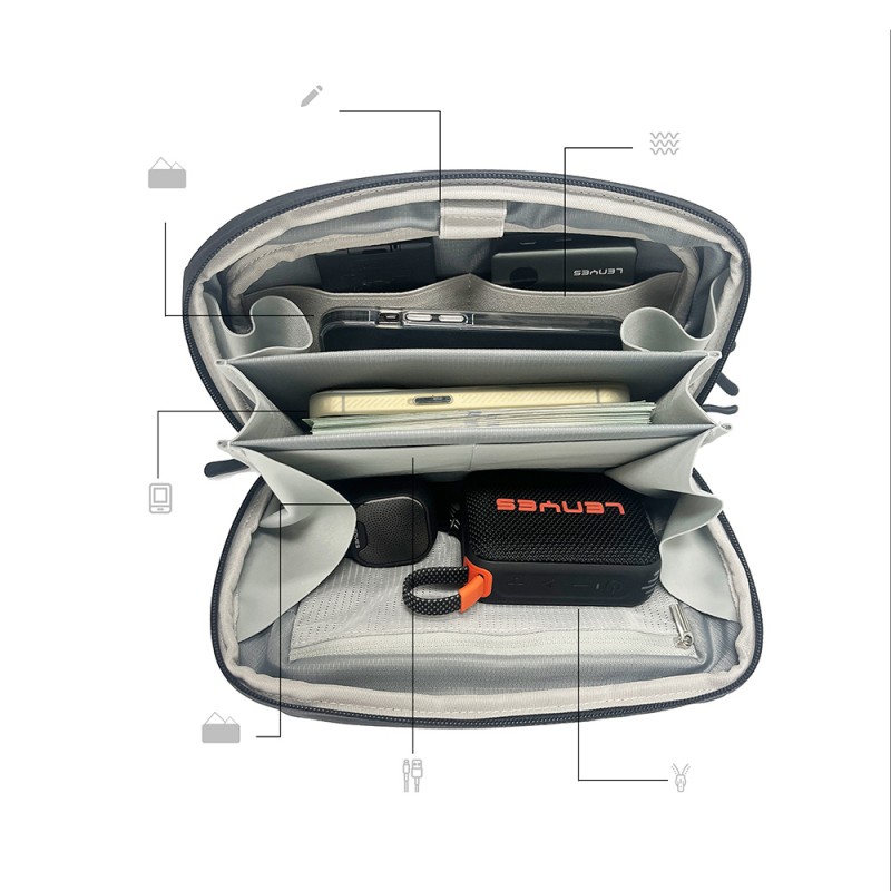 Bal-z Lenyes LB561 Su Geçirmez Aşınmaya ve Çizilmeye Dayanıklı Çapraz Vücut Askılı Aksesuar Çantası 25.5cm