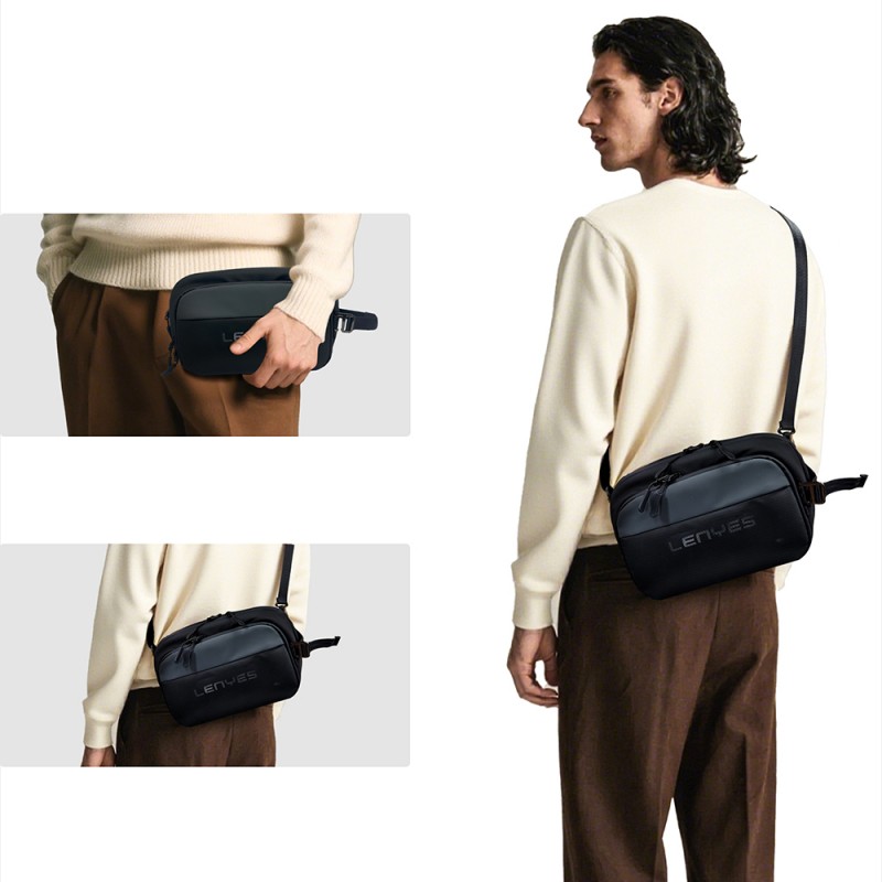 Bal-z Lenyes LB561 Su Geçirmez Aşınmaya ve Çizilmeye Dayanıklı Çapraz Vücut Askılı Aksesuar Çantası 25.5cm