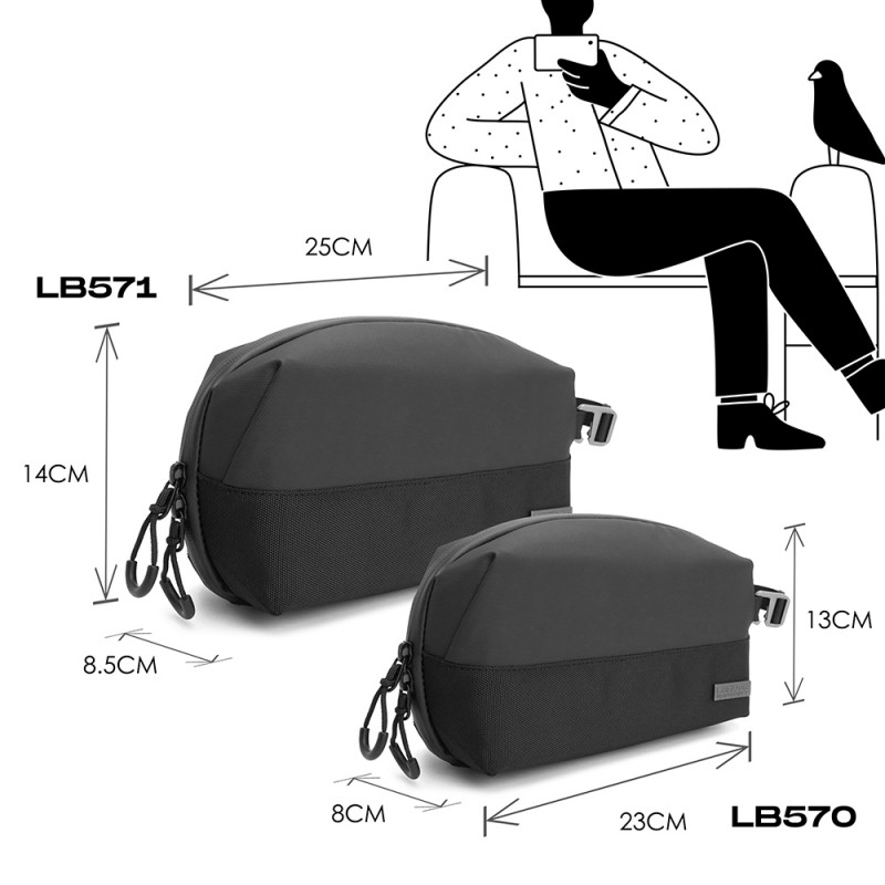 Lenyes LB570 Su Geçirmez Aşınmaya ve Çizilmeye Dayanıklı Aksesuar Çantası 23cm Lenyes LB570 Su Geçirmez Aşınmaya ve Çizilmeye Dayanıklı Aksesuar Çantası 23cm