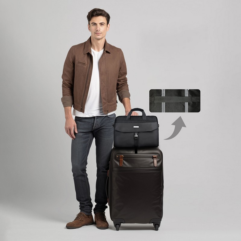 Bal-z Lenyes LB578 Creator Serisi Su Geçirmez Polyester Kumaş Bagaj ve Çıkarılabilir Omuz Askılı 15-16 inç Laptop Çantası