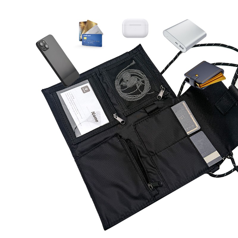 Bal-z Lenyes LB582 Roamer Serisi Çok Amaçlı Su Geçirmez Polyester Kumaş Ayarlanabilir Omuz Askılı Çapraz Vücut Çantası