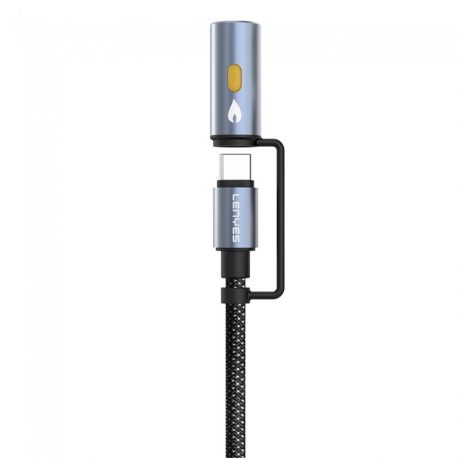 Lenyes LC111 Çoklu Şarj Kablolu Fener Ve Çakmaklık Özellikli 4in1 Kablo 60W 1M Lenyes LC111 Çoklu Şarj Kablolu Fener Ve Çakmaklık Özellikli 4in1 Kablo 60W 1M