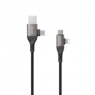 Lenyes LC501 4in1 A+C to C+L Şarj ve Data Kablosu 60W 1M Lenyes LC501 4in1 A+C to C+L Şarj ve Data Kablosu 60W 1M