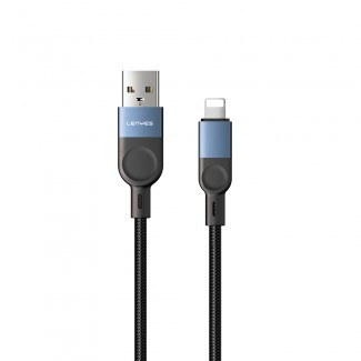 Lenyes LC514 USB-A to Lightning Hızlı Şarj Özellikli Örgülü Data ve Şarj Kablosu 15W 1M Lenyes LC514 USB-A to Lightning Hızlı Şarj Özellikli Örgülü Data ve Şarj Kablosu 15W 1M