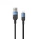 Lenyes LC514 USB-A to Lightning Hızlı Şarj Özellikli Örgülü Data ve Şarj Kablosu 15W 1M Lenyes LC514 USB-A to Lightning Hızlı Şarj Özellikli Örgülü Data ve Şarj Kablosu 15W 1M