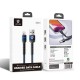 Lenyes LC515 USB-A to Lightning Hızlı Şarj Özellikli Örgülü Data ve Şarj Kablosu 3A 1M