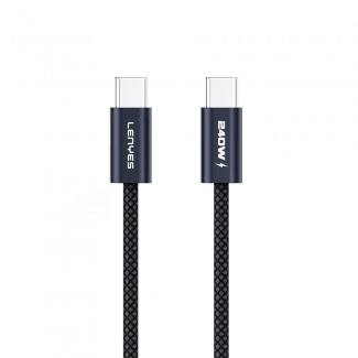 Lenyes LC522 Type-C to Type-C Hızlı Şarj Özellikli Data ve Şarj Kablosu 240W 1.2M Lenyes LC522 Type-C to Type-C Hızlı Şarj Özellikli Data ve Şarj Kablosu 240W 1.2M