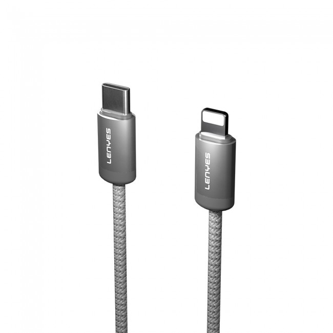 Lenyes LC527 Spiral Magnetik Örgülü Tasarım Type-C to Lightning Hızlı Şarj Özellikli Data ve Şarj Kablosu 27W 1M Lenyes LC527 Spiral Magnetik Örgülü Tasarım Type-C to Lightning Hızlı Şarj Özellikli Data ve Şarj Kablosu 27W 1M