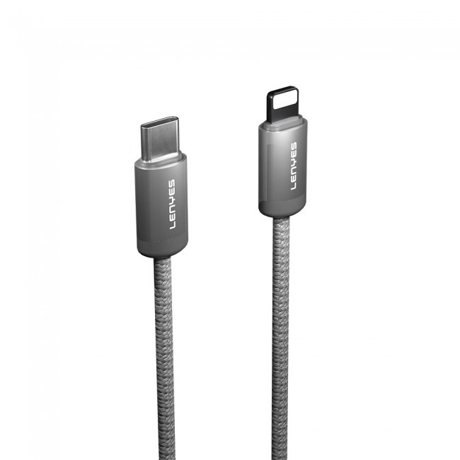 Lenyes LC527 Spiral Magnetik Örgülü Tasarım Type-C to Lightning Hızlı Şarj Özellikli Data ve Şarj Kablosu 27W 1M Lenyes LC527 Spiral Magnetik Örgülü Tasarım Type-C to Lightning Hızlı Şarj Özellikli Data ve Şarj Kablosu 27W 1M
