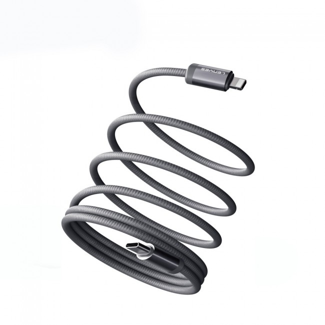 Lenyes LC527 Spiral Magnetik Örgülü Tasarım Type-C to Lightning Hızlı Şarj Özellikli Data ve Şarj Kablosu 27W 1M Lenyes LC527 Spiral Magnetik Örgülü Tasarım Type-C to Lightning Hızlı Şarj Özellikli Data ve Şarj Kablosu 27W 1M