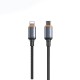 Lenyes LC528 Type-C to Lightning Hızlı Şarj Özellikli Örgülü Data ve Şarj Kablosu 27W 1M Lenyes LC528 Type-C to Lightning Hızlı Şarj Özellikli Örgülü Data ve Şarj Kablosu 27W 1M