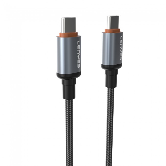Lenyes LC528 Type-C to Type-C Hızlı Şarj Özellikli Örgülü Data ve Şarj Kablosu 60W 1M Lenyes LC528 Type-C to Type-C Hızlı Şarj Özellikli Örgülü Data ve Şarj Kablosu 60W 1M