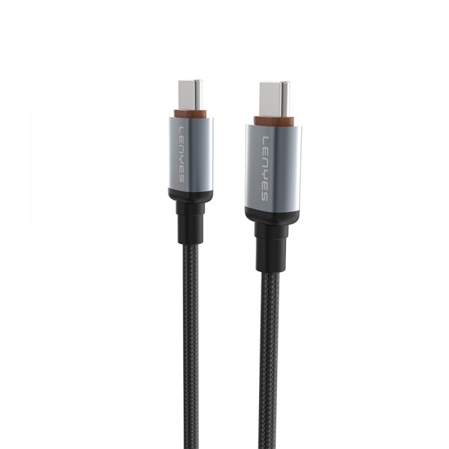 Lenyes LC528 Type-C to Type-C Hızlı Şarj Özellikli Örgülü Data ve Şarj Kablosu 60W 1M Lenyes LC528 Type-C to Type-C Hızlı Şarj Özellikli Örgülü Data ve Şarj Kablosu 60W 1M
