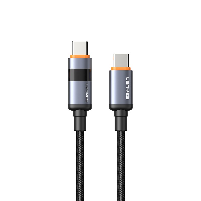 Bal-z Lenyes LC529 Type-C to Type-C LED Dijital Göstergeli Hızlı Şarj Özellikli Data ve Şarj Kablosu 100W 1M