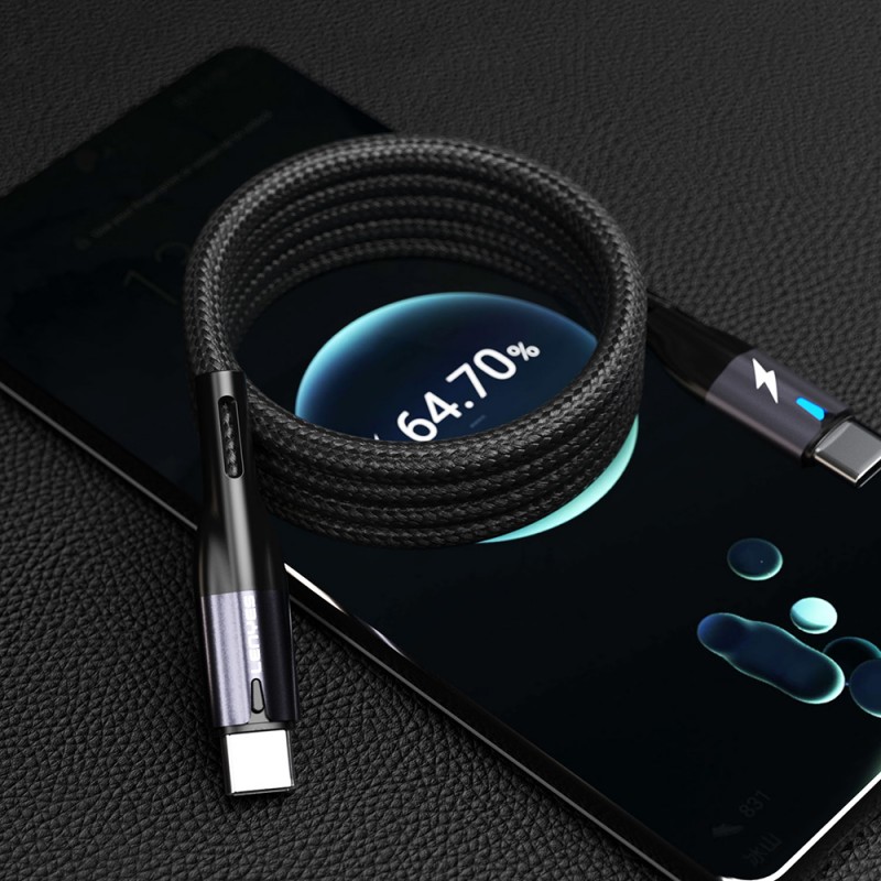 Bal-z Lenyes LC535 Type-C to Type-C Hızlı Şarj Özellikli Data ve Şarj Kablosu 60W 1M