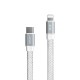 Lenyes LC538 Type-C to Lightning Hızlı Şarj Özellikli 48D Aramid Fiber Örgü Tasarımlı Data ve Şarj Kablosu 27W 1M Lenyes LC538 Type-C to Lightning Hızlı Şarj Özellikli 48D Aramid Fiber Örgü Tasarımlı Data ve Şarj Kablosu 27W 1M