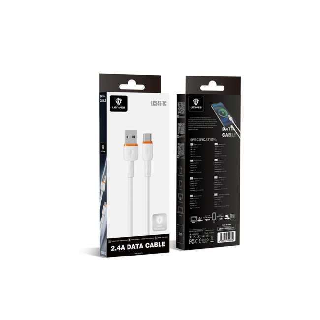 Lenyes LC545 USB to Type-C Hızlı Şarj Özellikli Data ve Şarj Kablosu 12W 1M Lenyes LC545 USB to Type-C Hızlı Şarj Özellikli Data ve Şarj Kablosu 12W 1M